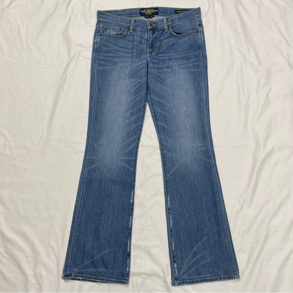 Lucky brand ladies faded denim jeans size 6/28